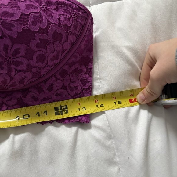 Maidenfore Casual Comfort Convertible Wirefree Bralette Purple Womens Size 38C - Picture 2 of 6